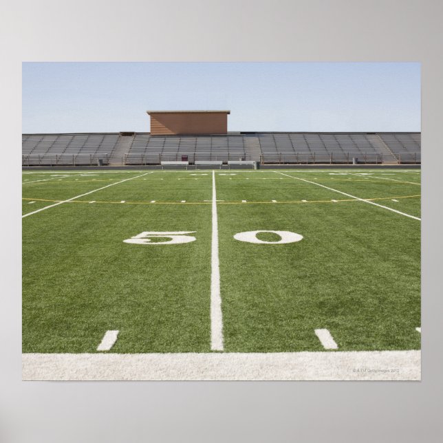 Póster Campo de fútbol y estadio (Frente)