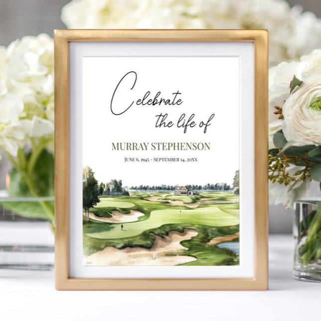 Póster Campo de Golf Bienvenido a la Celebración de la Vi (Subido por el creador)