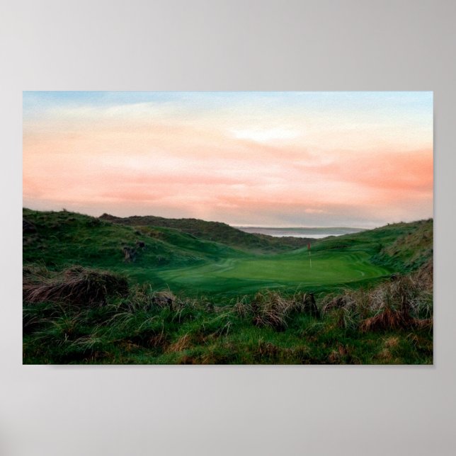 Póster campo de golf de lush green Ballybunion (Frente)
