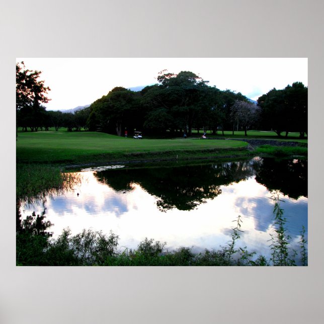 Póster campo de golf en República Dominicana (Frente)