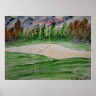 Póster campo de golf_grande