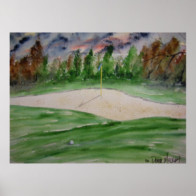 Póster campo de golf_grande (Frente)