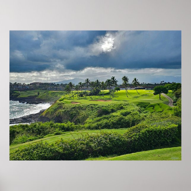 Póster Campo de golf Hokuala Ocean (Frente)