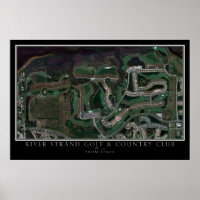 Campo de golf River Strand Mapa satelital de Brade