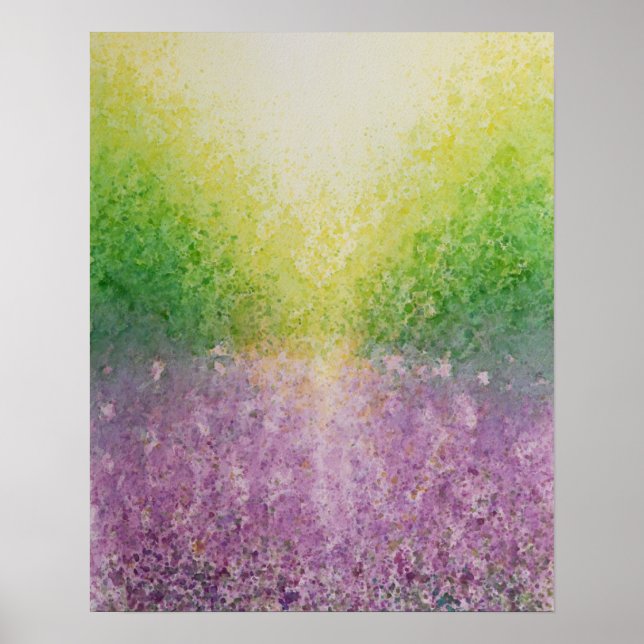 Póster Campo de lavanda (Frente)
