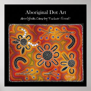 Póster Campo de los Aboriginals de Tucker (comida)