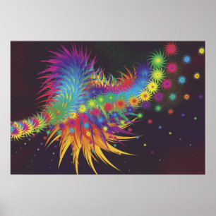 Póster Campo de los parásitos atmosféricos de Multihued