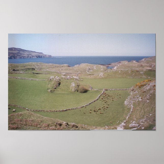 Póster Campo de Montaña, Donegal Occidental (Frente)
