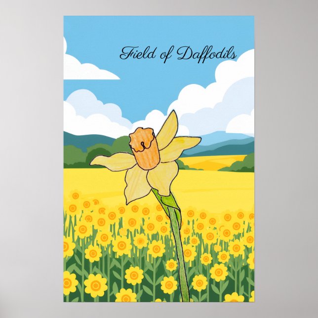 Póster Campo de Narcisos (Frente)