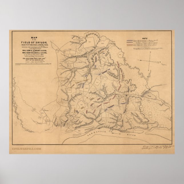 Póster Campo de Shiloh (Frente)