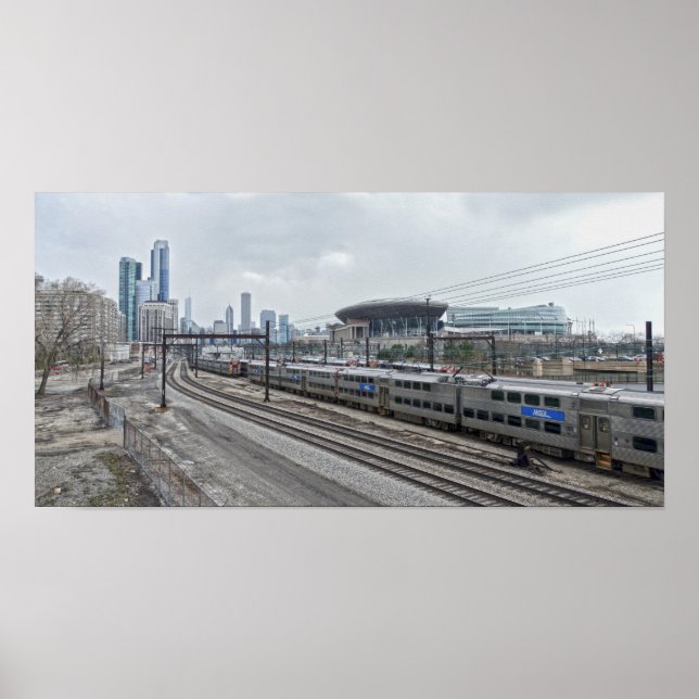 Póster Campo de soldados, Chicago, Illinois (Frente)