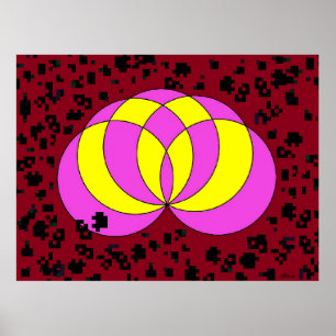 Póster Campo de Spiralina Aislado