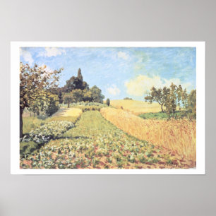 Póster Campo de trigo de Alfred Sisley el  