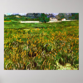 Póster Campo de trigo en Auvers por Vincent van Gogh