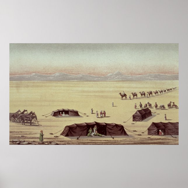 Póster Campo del desierto de Sir Richard Burton (Frente)