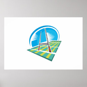 Póster Campo del rugbi