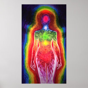 Póster Campo enérgico humano