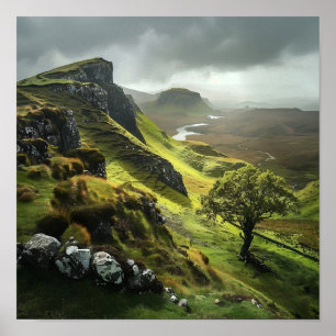 Póster Campo escocés