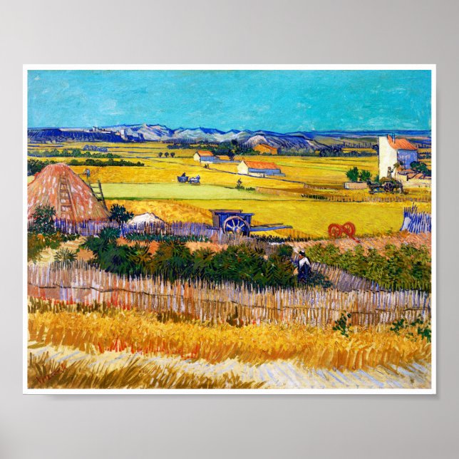 Póster Campo otoñal, Van Gogh (Frente)
