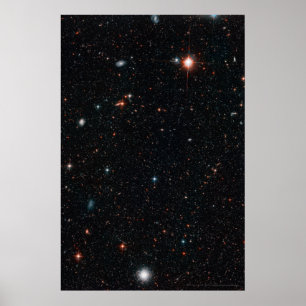 Póster Campo profundo hubble 20x30 (16x24)
