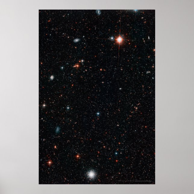 Póster Campo profundo hubble 20x30 (16x24) (Frente)