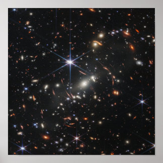 Póster campo profundo James Webb Telescope