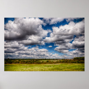 Póster Campo Skyscape