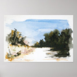 PÓSTER CAMPO SOLEADO EN TOSCANA