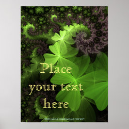 Póster Campo St Patrick Shamrock