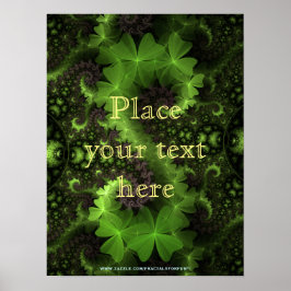 Póster Campo St Patrick Shamrock
