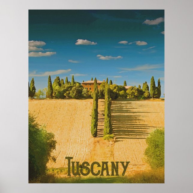 Póster Campo toscano (Frente)