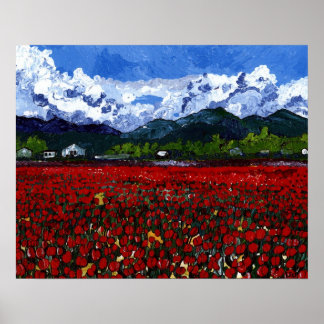 Póster Campo Tulip