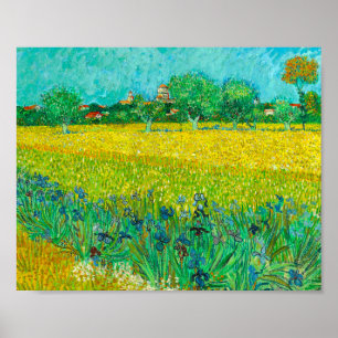 Póster Campo Van Gogh con irlandeses cerca de Arles