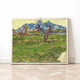 Póster Campos cerca de los Alpilles Vincent van Gogh