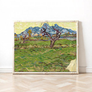 Póster Campos cerca de los Alpilles Vincent van Gogh