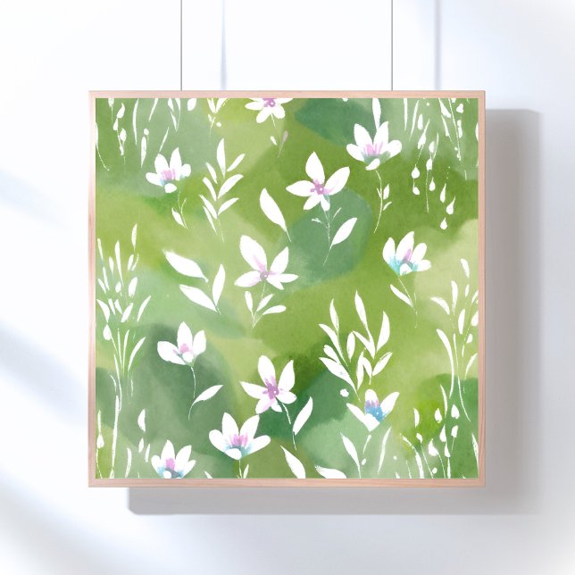 Póster Campos de Flores Blancas | Floral de Primavera Ele (Subido por el creador)