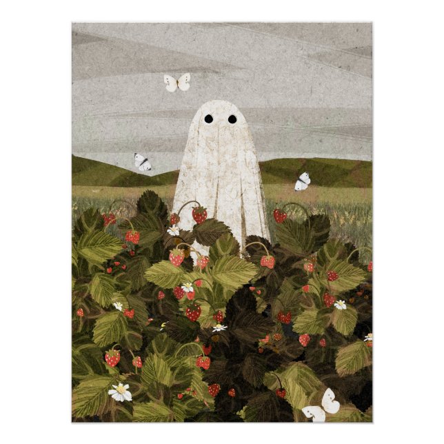 Póster Campos de fresa (Anverso)