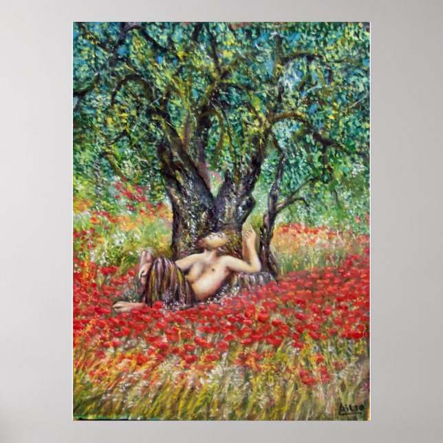 PÓSTER CAMPOS DE PAN, OLIVO Y AMAPOLA (Frente)