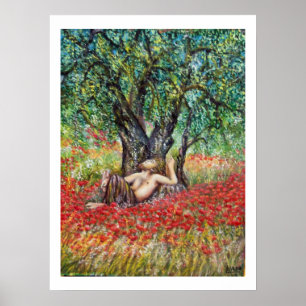 PÓSTER CAMPOS DE PAN, OLIVO Y AMAPOLA