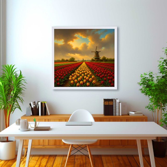 Póster Campos de Tulipanes Holandeses (Subido por el creador)