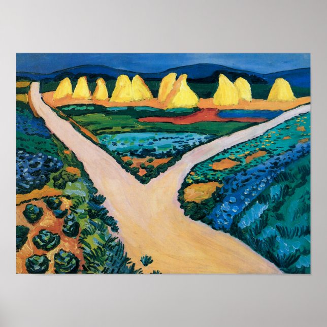 Póster Campos de Verduras | Auguste Macke | (Frente)