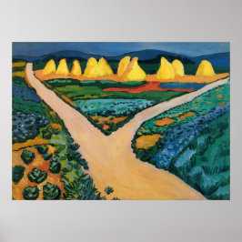 Póster Campos vegetales por August Macke, Bella Artes de 