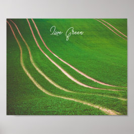 Póster Campos verdes