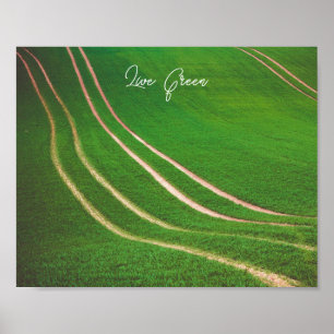 Póster Campos verdes