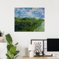 Campos verdes de trigo por Vincent van Gogh