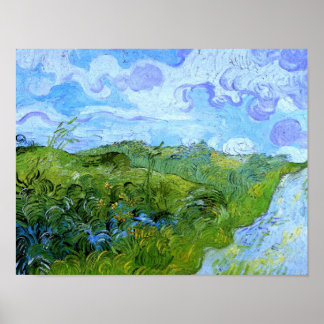 Póster Campos verdes de trigo Van Gogh Bella Artes
