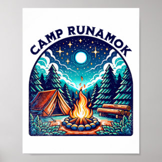 Póster Camps Runamok Musical Playing Tee For Youth Kids M