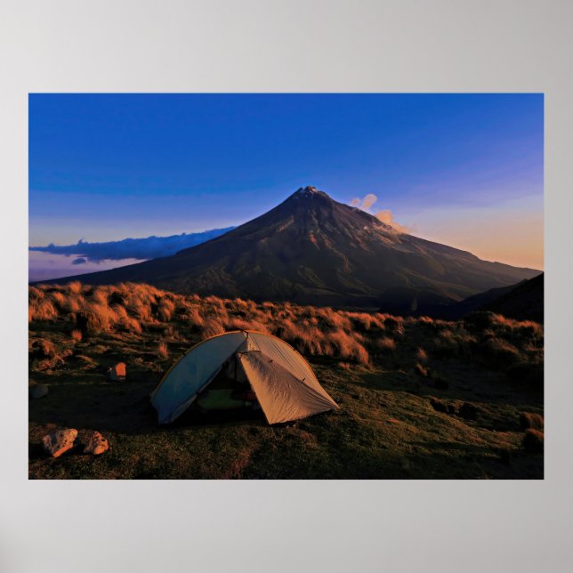 Póster Campsite de Taranaki (Frente)