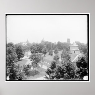 Póster Campus, universidad de Amherst, Amherst,
