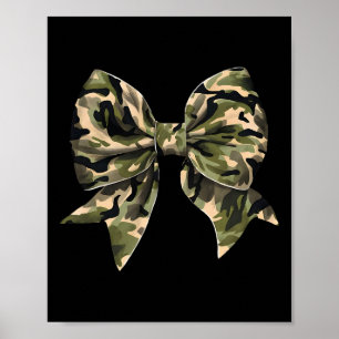 Póster Camuflaje de caza de pato Camo Coquette Bow Hunt